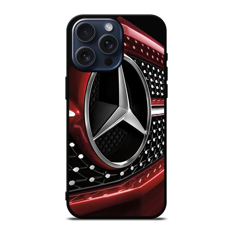 MERCEDES BENZ LOGO RED EMBLEM iPhone 15 Pro Max Case Cover