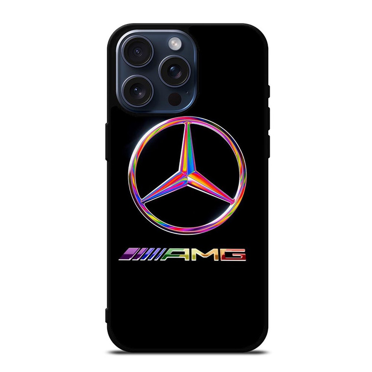 MERCEDEZ BENS LOGO RAINBOW iPhone 15 Pro Max Case Cover