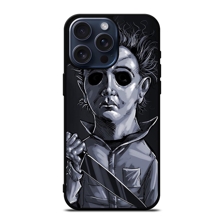 MICHAEL MYERS HALLOWEEN ART iPhone 15 Pro Max Case Cover