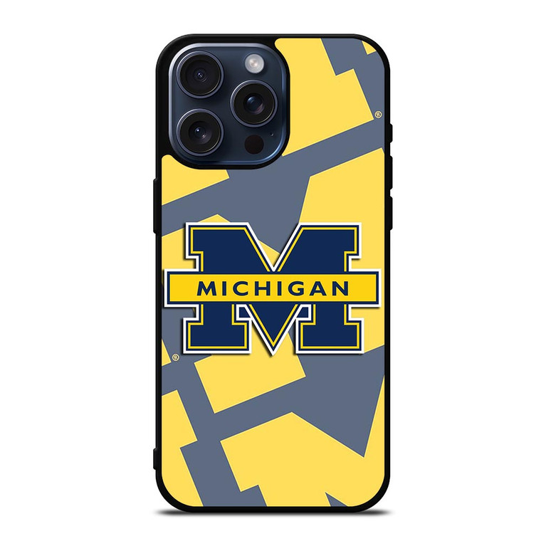 MICHIGAN WOLVERINES LOGO iPhone 15 Pro Max Case Cover