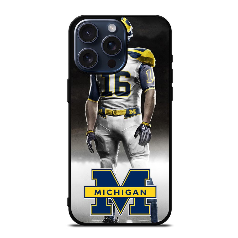 MICHIGAN WOLVERINES iPhone 15 Pro Max Case Cover