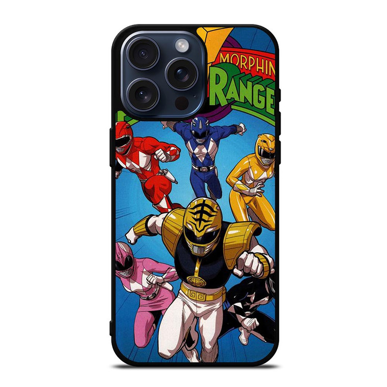 MIGHTY MORPHIN POWER RANGERS CARTOON iPhone 15 Pro Max Case Cover