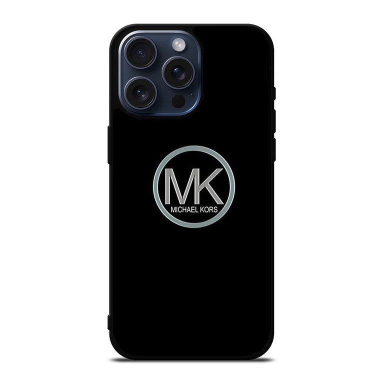MK MICHAEL KORS LOGO SILVER ICON iPhone 15 Pro Max Case Cover