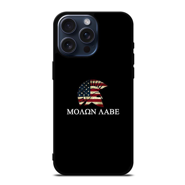 MOLON LABE AMERICAN FLAG iPhone 15 Pro Max Case Cover