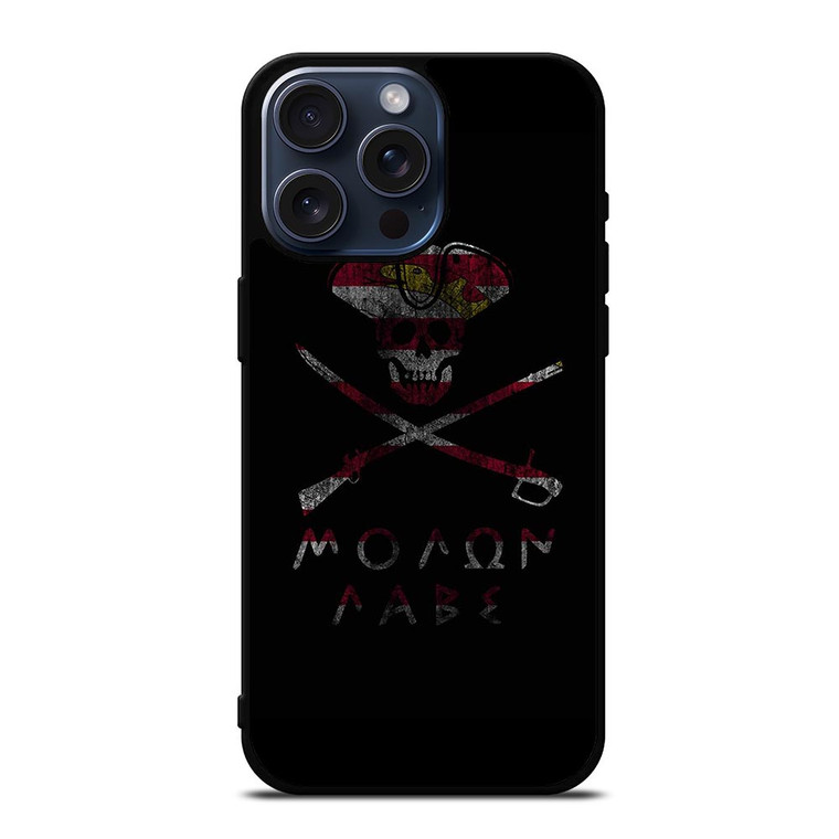 MOLON LABE SKULL LOGO iPhone 15 Pro Max Case Cover