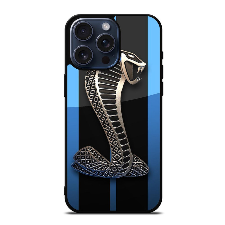MUSTANG FORD SHELBY COBRA BLUE iPhone 15 Pro Max Case Cover