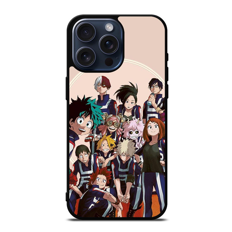 MY HERO ACADEMIA ANIME CHARACTER iPhone 15 Pro Max Case Cover