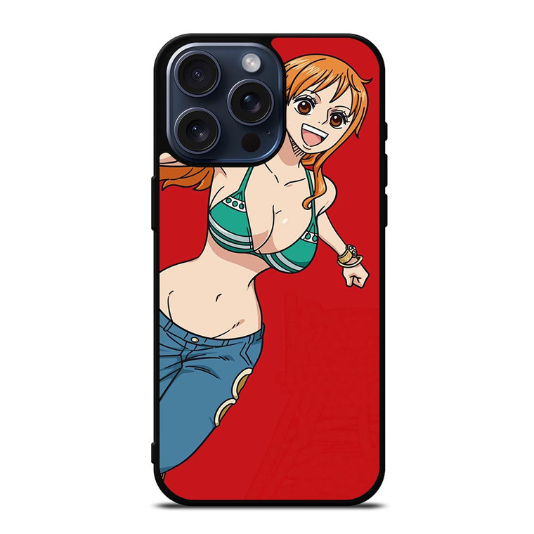NAMI ONE PIECE CARTOON iPhone 15 Pro Max Case Cover
