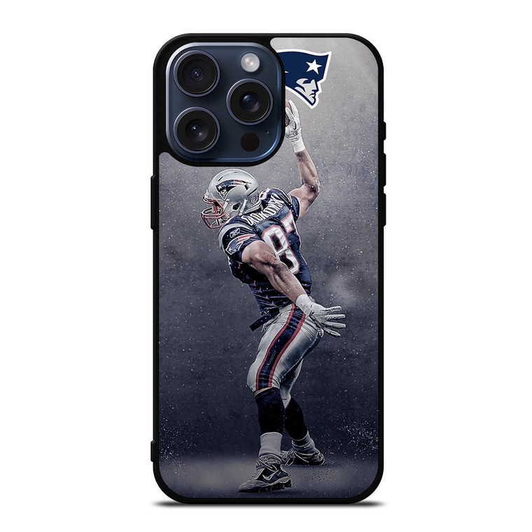 NEW ENGLAND PATRIOTS ROB GRONKOWSKI iPhone 15 Pro Max Case Cover