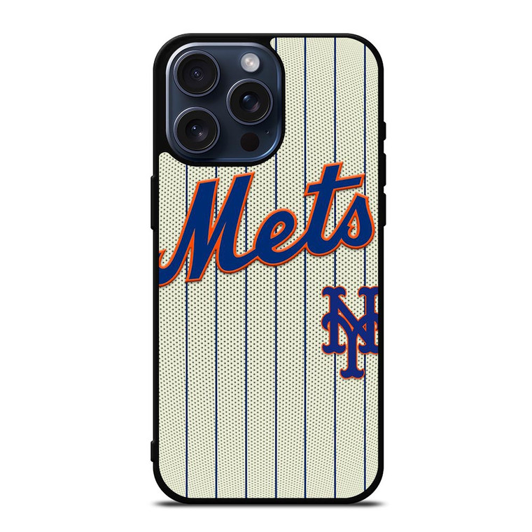 NEW YORK METS BASEBALL TEAM LOGO ICON iPhone 15 Pro Max Case Cover