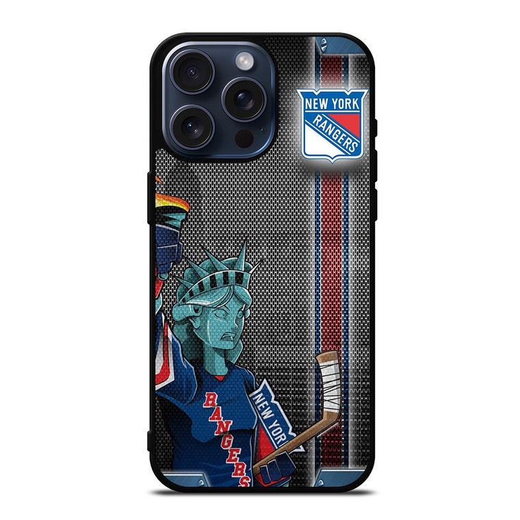 NEW YORK RANGERS NHL LIBERTY STATUE iPhone 15 Pro Max Case Cover