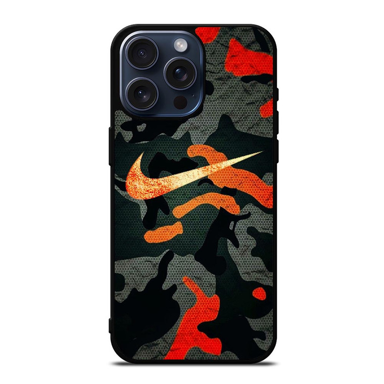 NIKE COLORFUL CAMO iPhone 15 Pro Max Case Cover NIKE COLORFUL CAMO iPhone 15 Pro Max Case Cover