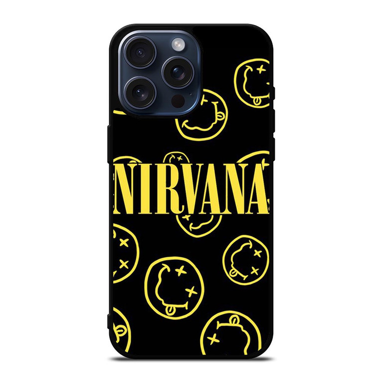 NIRVANA SMILEY COLLAGE iPhone 15 Pro Max Case Cover NIRVANA SMILEY COLLAGE iPhone 15 Pro Max Case Cover