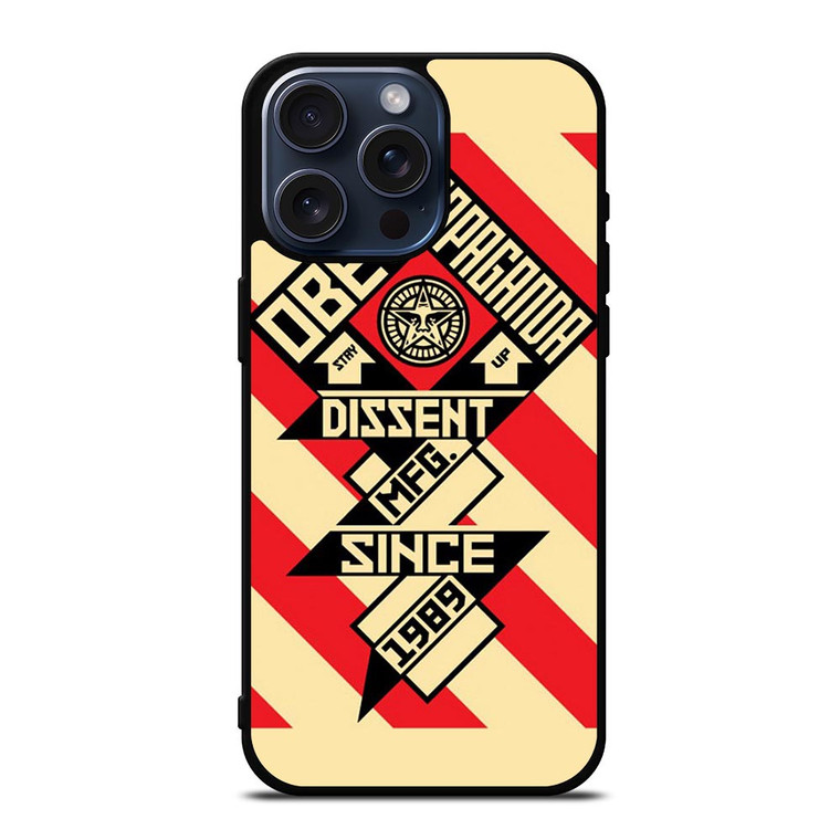 OBEY PROPAGANDA iPhone 15 Pro Max Case Cover OBEY PROPAGANDA iPhone 15 Pro Max Case Cover