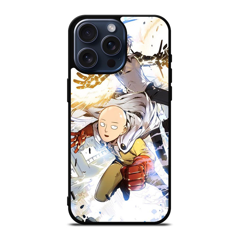 ONE PUNCH MAN SAITAMA AND GENOS iPhone 15 Pro Max Case Cover