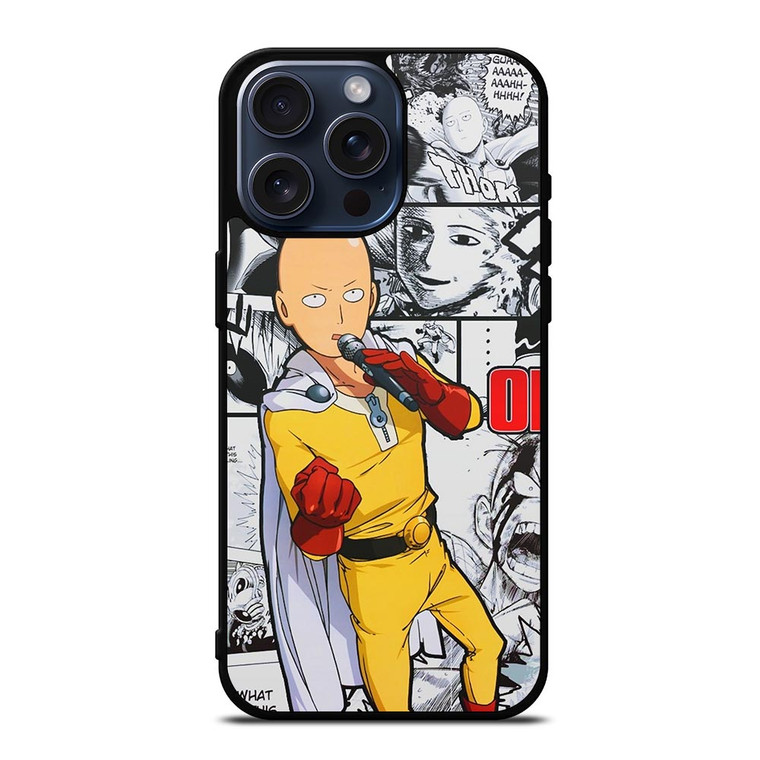 ONE PUNCH MAN SAITAMA COMIC iPhone 15 Pro Max Case Cover