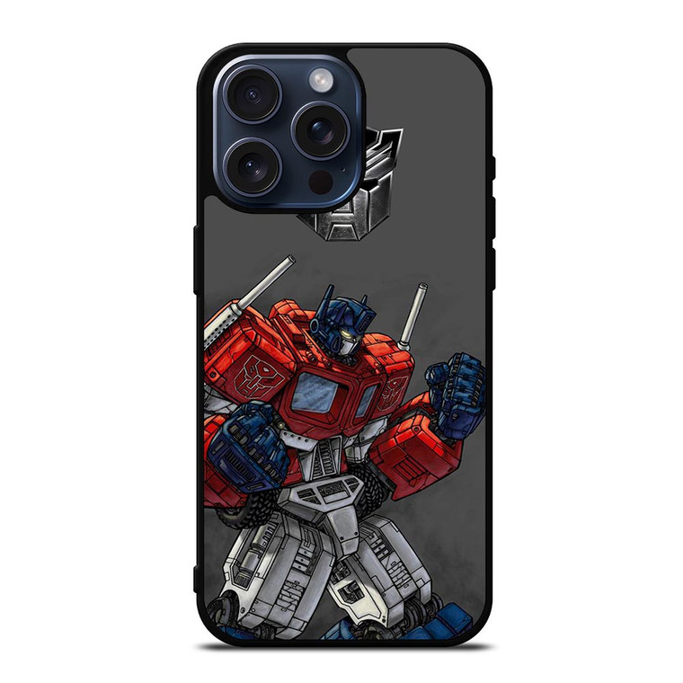 OPTIMUS PRIME CARTOON iPhone 15 Pro Max Case Cover