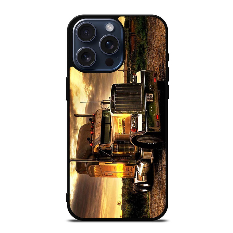 PETERBILT TRUCK GOLD iPhone 15 Pro Max Case Cover PETERBILT TRUCK GOLD iPhone 15 Pro Max Case Cover