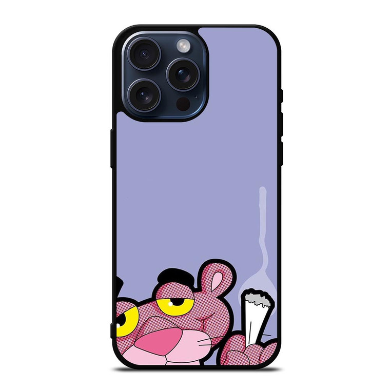 PINK PANTHER SMOKING iPhone 15 Pro Max Case Cover