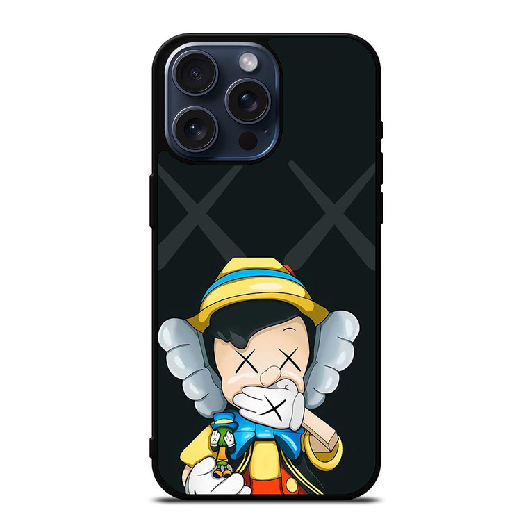 PINOCCHIO KAWS ICON iPhone 15 Pro Max Case Cover