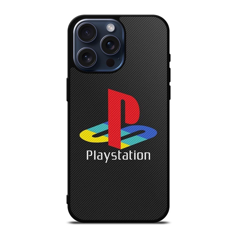 PLAYSTATION PS CARBON iPhone 15 Pro Max Case Cover