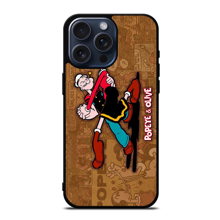 POPEYE AND OLIVE DANCE iPhone 15 Pro Max Case Cover