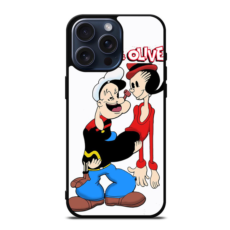 POPEYE AND OLIVE In Love iPhone 15 Pro Max Case Cover