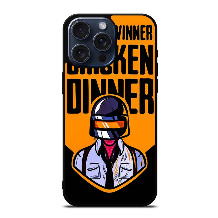 PUBG WINNER CHICKEN DINNER iPhone 15 Pro Max Case Cover