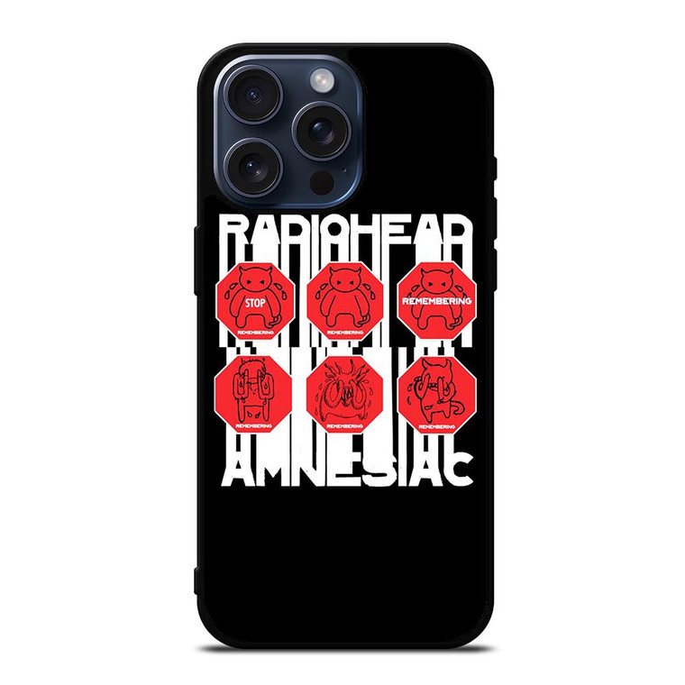 RADIOHEAD AMNESIAC LOGO iPhone 15 Pro Max Case Cover