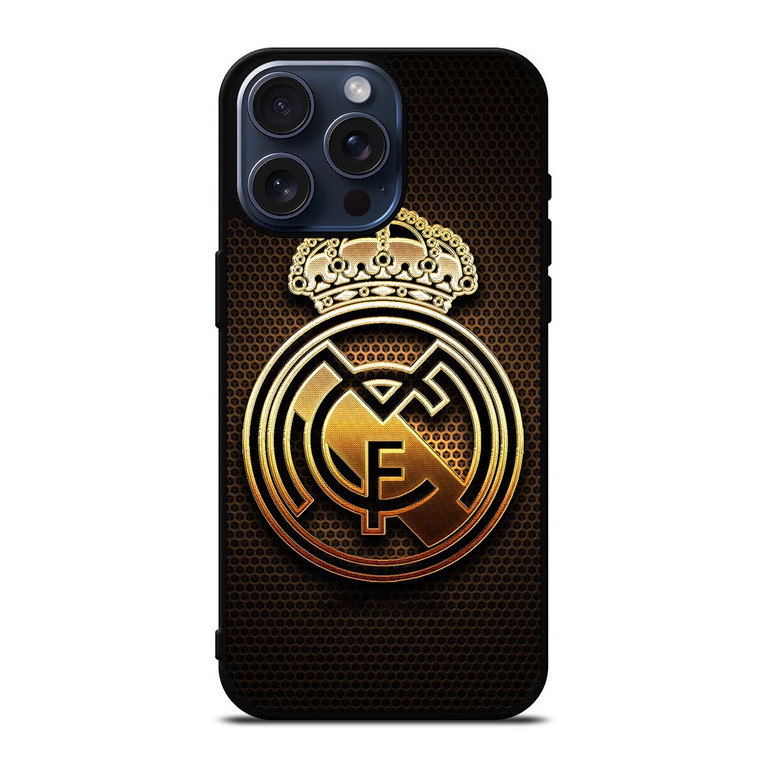 REAL MADRID FC GOLD iPhone 15 Pro Max Case Cover