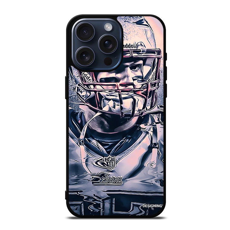 ROB GRONKOWSKI NEW ENGLAND PATRIOTS ART iPhone 15 Pro Max Case Cover