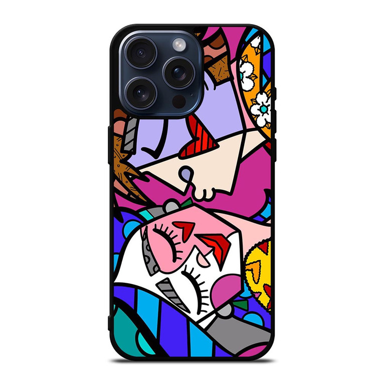 ROMERO BRITTO LOVE KISS iPhone 15 Pro Max Case Cover