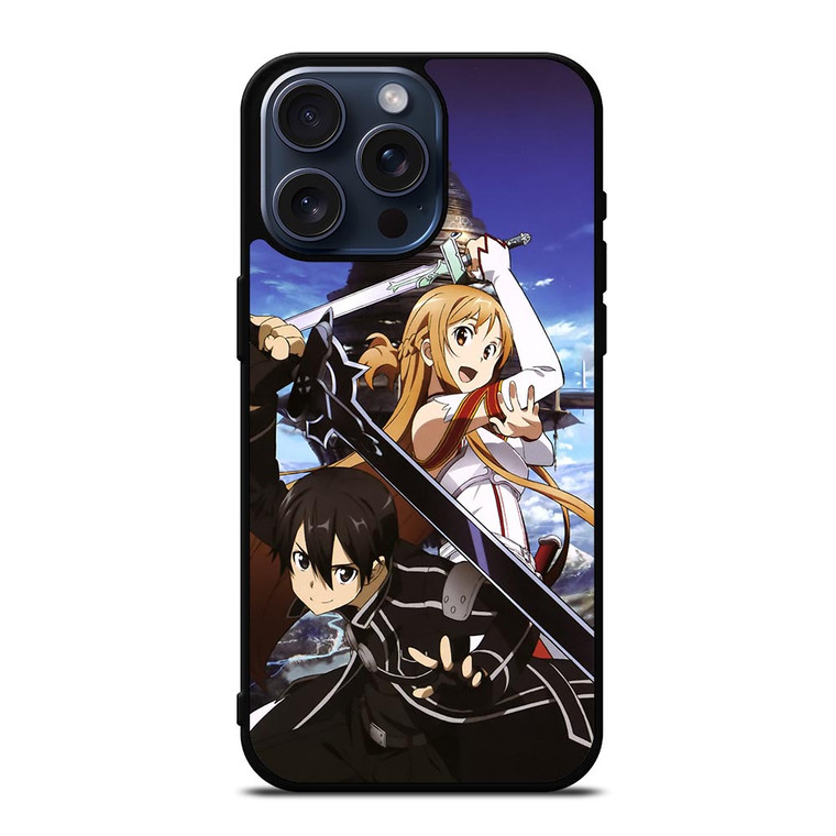 SAO SWORD ART ONLINE KIRITO AND ASUNA iPhone 15 Pro Max Case Cover