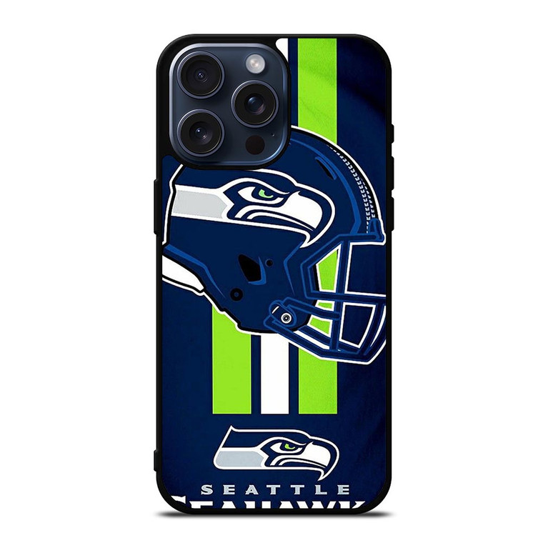 SEATTLE SEAHAWKS LOGO HELMET iPhone 15 Pro Max Case Cover