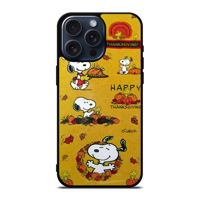 SNOOPY THE PEANUTS THANKSGIVING iPhone 15 Pro Max Case Cover