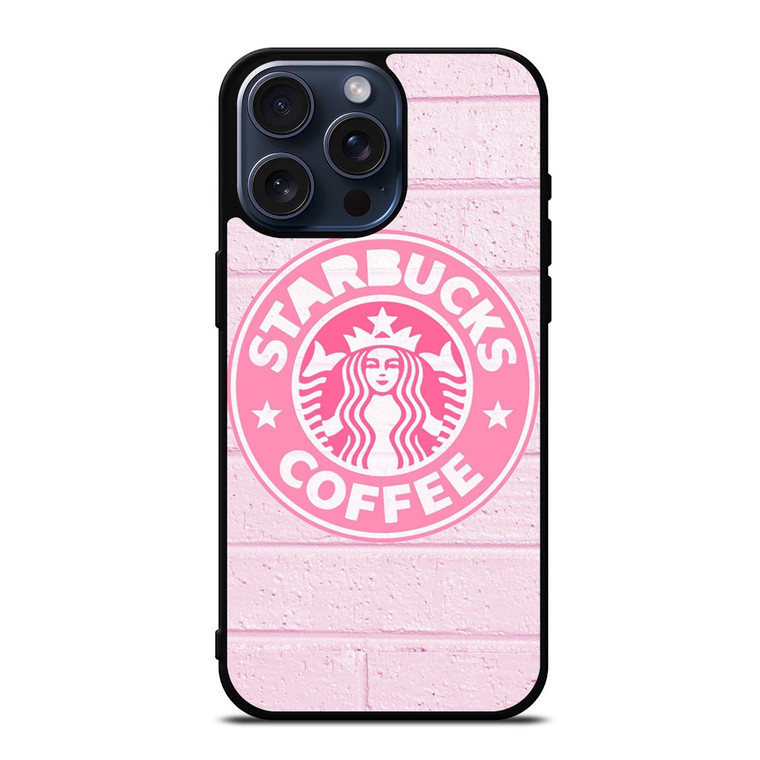 STARBUCKS COFFEE PINK WALL iPhone 15 Pro Max Case Cover