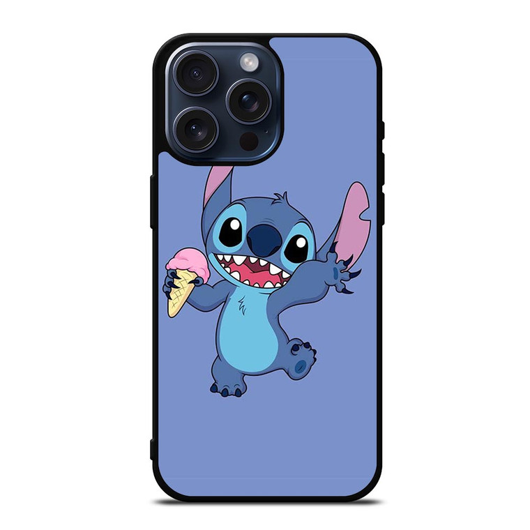 STITCH DISNEY CARTOON ICE CREAM iPhone 15 Pro Max Case Cover