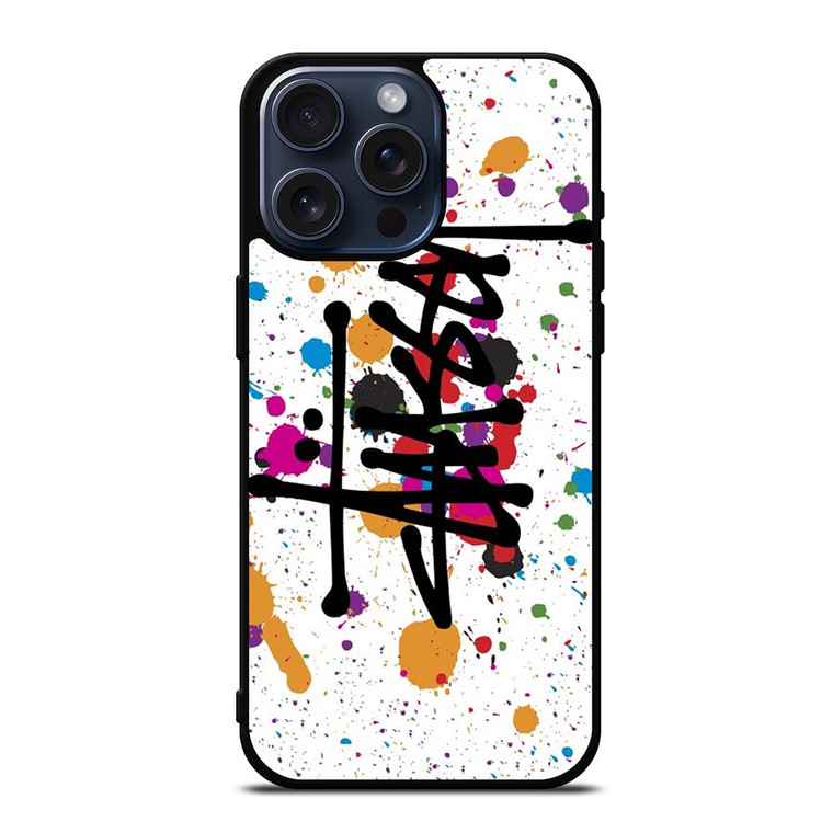 STUSSY ART LOGO iPhone 15 Pro Max Case Cover