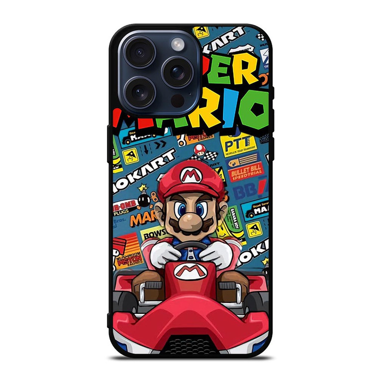 SUPER MARIO BROSS MARIO KART NINTENDO iPhone 15 Pro Max Case Cover