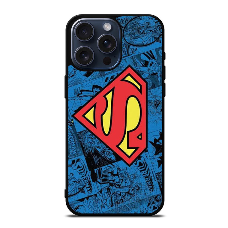 SUPERMAN DC COMIC LOGO iPhone 15 Pro Max Case Cover