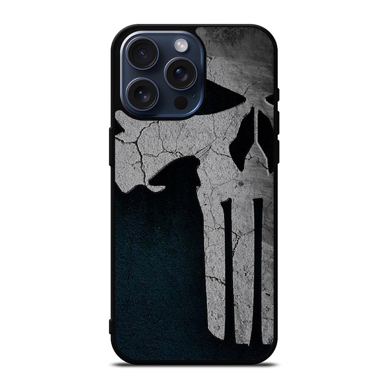 THE PUNISHER LOGO SKULL MARVEL iPhone 15 Pro Max Case Cover THE PUNISHER LOGO SKULL MARVEL iPhone 15 Pro Max Case Cover