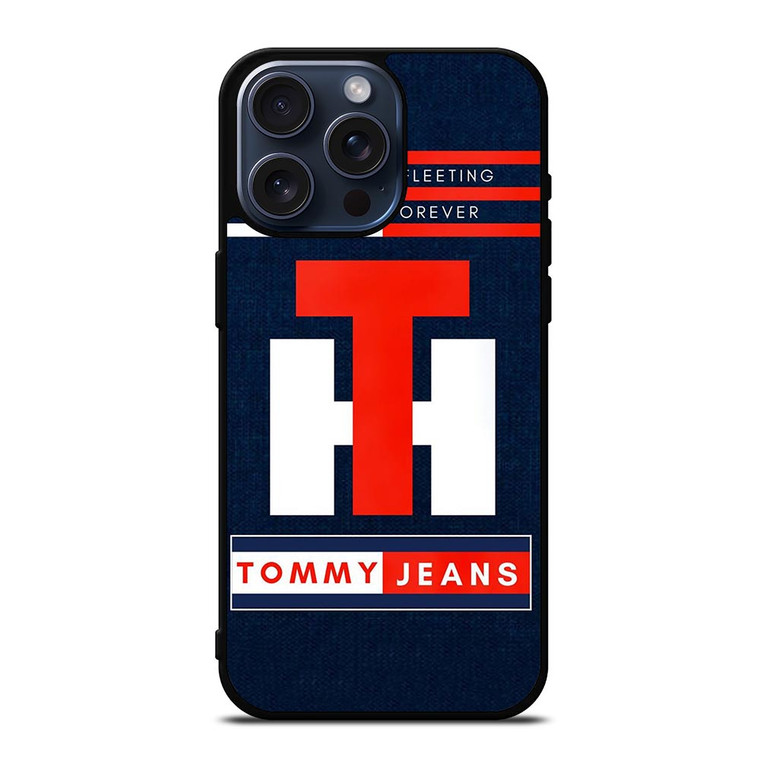 TOMMY HILFIGER JEANS TH LOGO STYLE IS FOREVER iPhone 15 Pro Max Case Cover TOMMY HILFIGER JEANS TH LOGO STYLE IS FOREVER iPhone 15 Pro Max Case Cover
