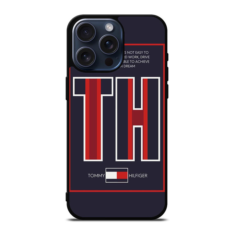 TOMMY HILFIGER TH FASHION LOGO AMERICAN DREAM iPhone 15 Pro Max Case Cover TOMMY HILFIGER TH FASHION LOGO AMERICAN DREAM iPhone 15 Pro Max Case Cover