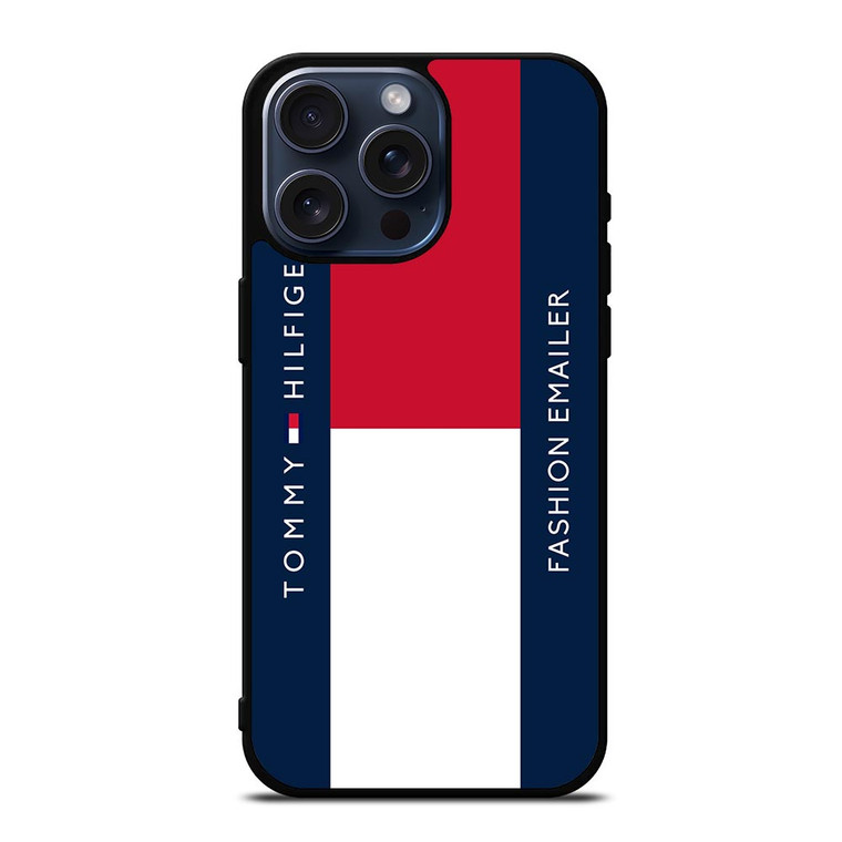 TOMMY HILFIGER TH LOGO FASHION EMAILER iPhone 15 Pro Max Case Cover