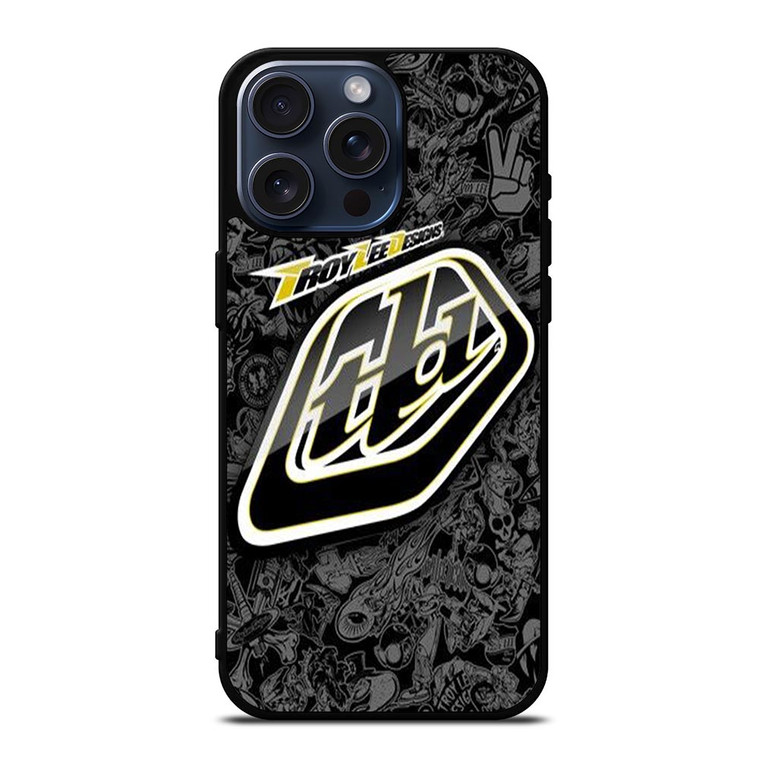 TROY LEE DESIGN LOGO NEW iPhone 15 Pro Max Case Cover TROY LEE DESIGN LOGO NEW iPhone 15 Pro Max Case Cover