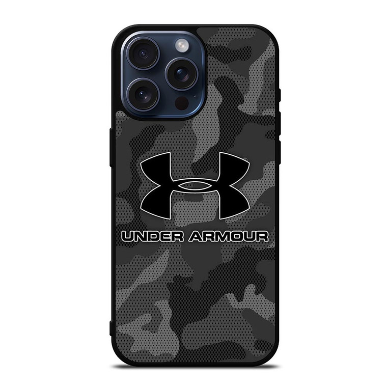 UNDER ARMOUR LOGO GREY CAMO iPhone 15 Pro Max Case Cover UNDER ARMOUR LOGO GREY CAMO iPhone 15 Pro Max Case Cover