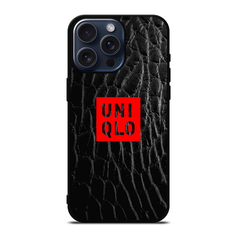 UNIQLO LOGO SNAKE SKIN iPhone 15 Pro Max Case Cover UNIQLO LOGO SNAKE SKIN iPhone 15 Pro Max Case Cover