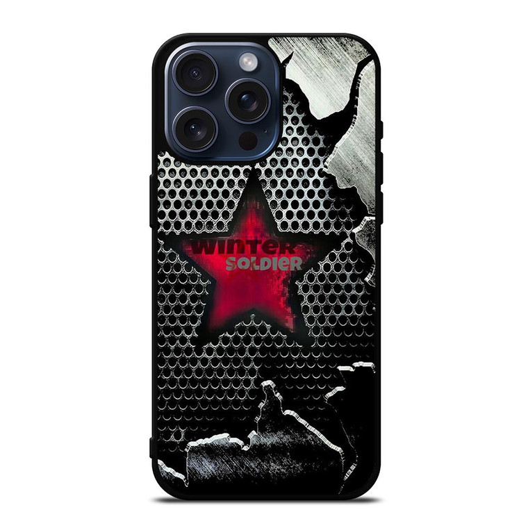 WINTER SOLDIER METAL LOGO AVENGERS iPhone 15 Pro Max Case Cover WINTER SOLDIER METAL LOGO AVENGERS iPhone 15 Pro Max Case Cover