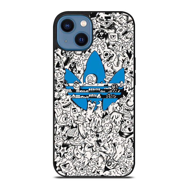 ADIDAS DOODLE DESIGN iPhone 14 Case Cover