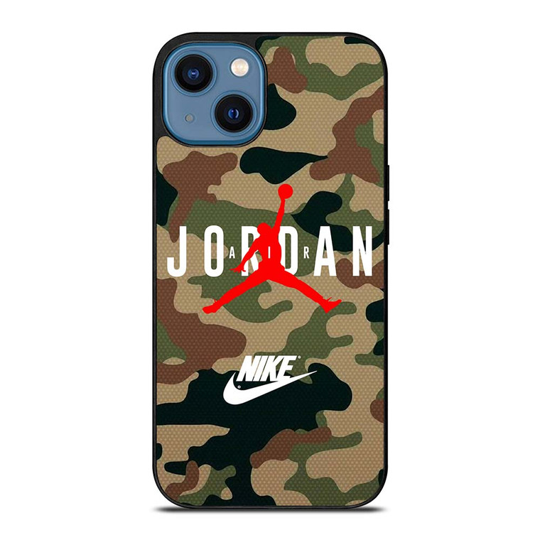 AIR JORDAN NIKE LOGO CAMO iPhone 14 Case Cover